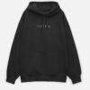 ISPIRA Black Oversized Hoodie – Noir Edit