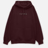 ISPIRA Maroon Unisex Oversized Hoodie – Classic Edit