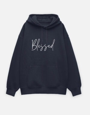 Blessed Blue Unisex Oversized Hoodie
