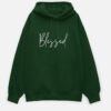 Blessed Bottle Green Unisex Oversized Hoodie