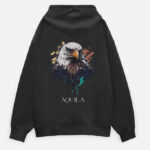 Aquila Majestic Eagle Signature Oversized Unisex Hoodie