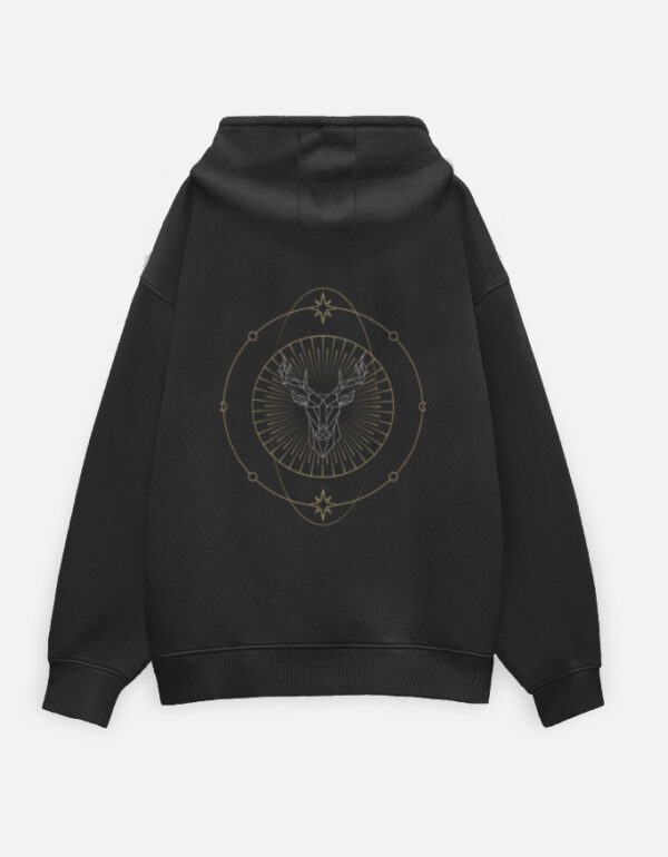 Magic Deer Spiritual Art Oversized Unisex Hoodie