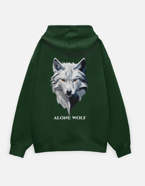 Emerald Alpha Signature Oversized Unisex Hoodie (Bottle Green)