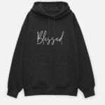 Blessed Ultra-Soft Premium Cotton Hoodie (Black)